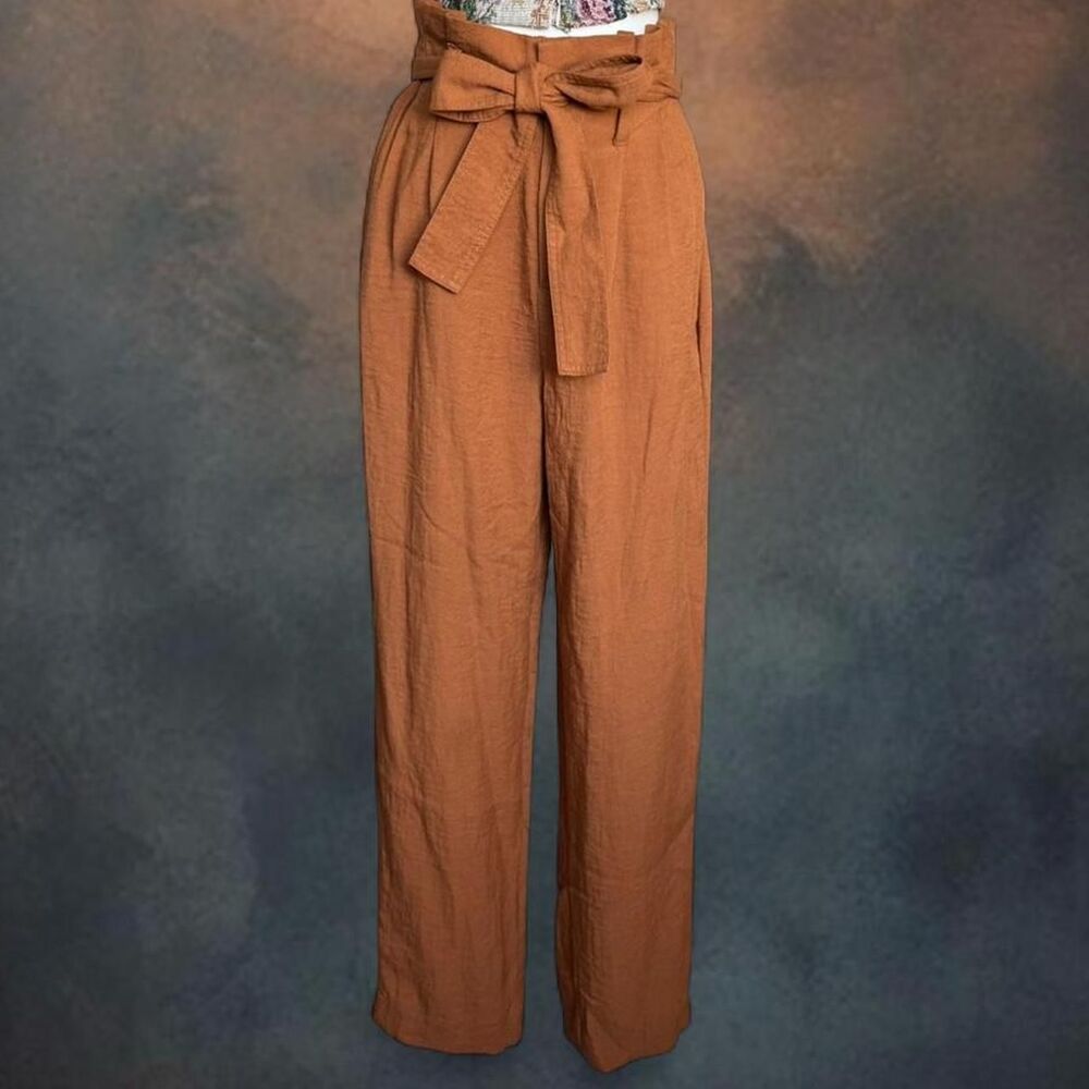 A New Day Women's High-Rise Tapered Trousers Size Small Brown 90s Boho Chic